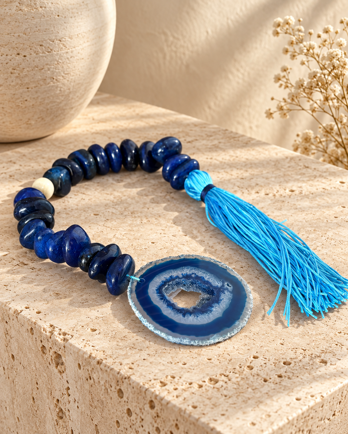 COLAR DE MESA | ÁGATA AZUL