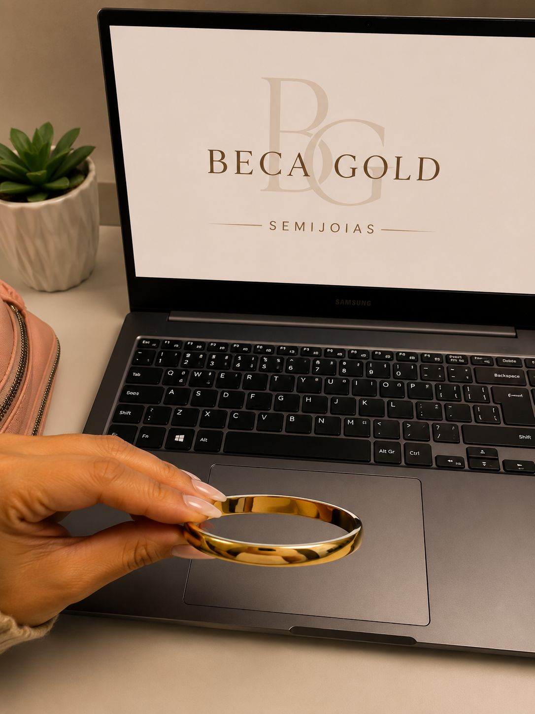 Bracelete Liso Ouro