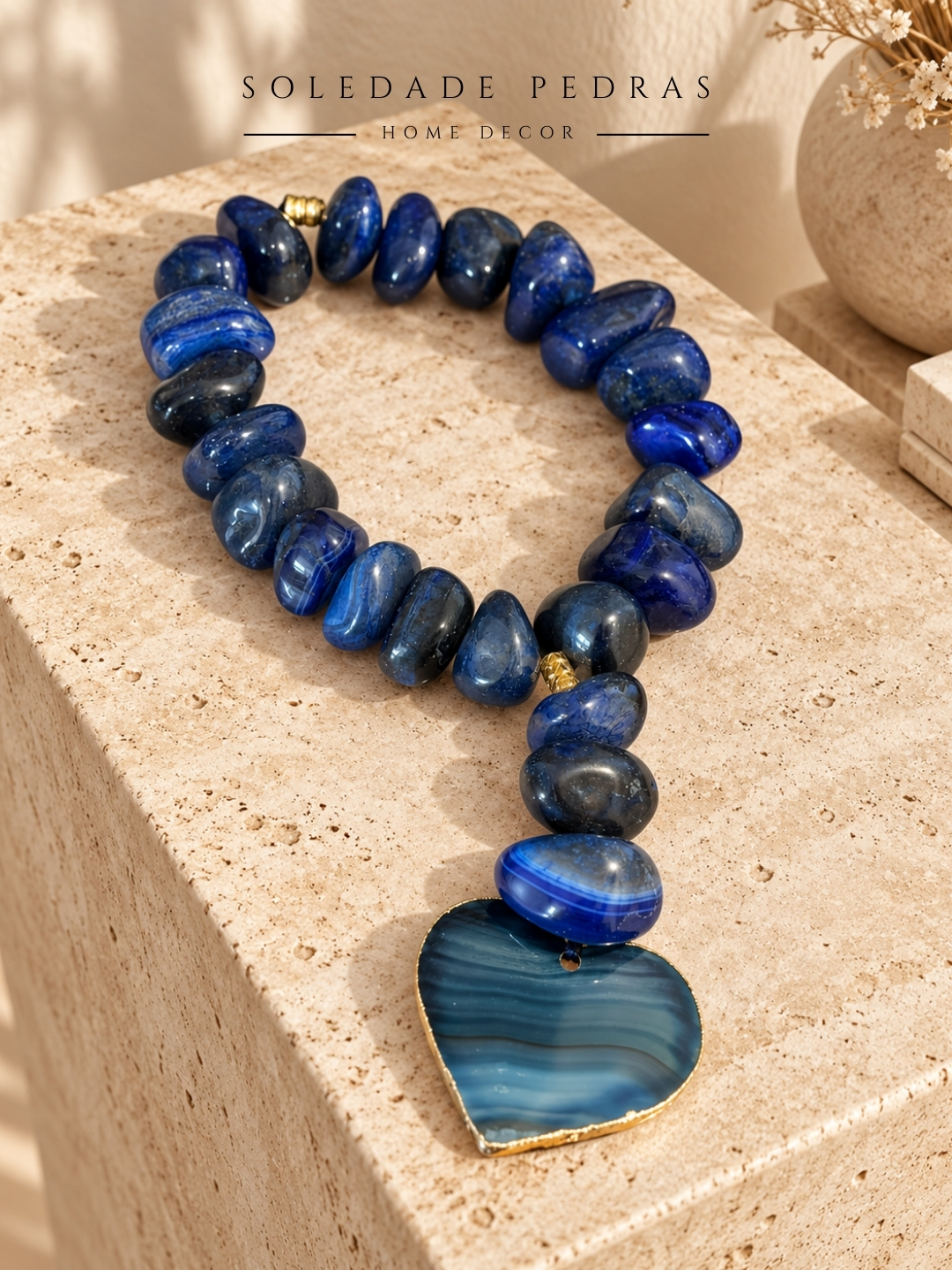 COLAR DE MESA | ÁGATA AZUL
